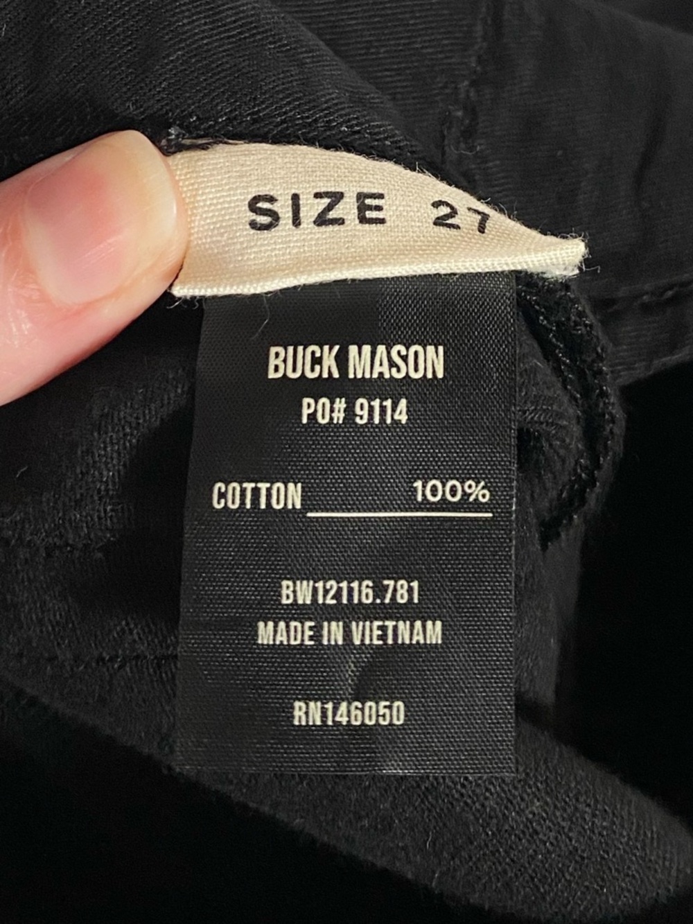 Buck Mason Jet Set Jeans Black - Picture 8 of 8